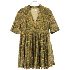 BAUM UND PFERDGARTEN バウムウンドヘルガーデン ペイズリーワンピース  オレンジ×グリーンのサムネイル
