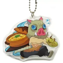 【中古】雑貨 [単品] 嘴平伊之助 ご当地イラスト東京 アクリルチャーム 「鬼滅の刃 全集中展 -無限列車編・遊郭編-」 東京会場限定ver.