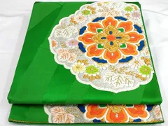 平和屋着物◎西陣　六通柄袋帯　唐織　正倉院花文　金銀糸　正絹　逸品　AAAL1835Aru