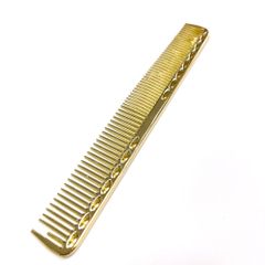 新品 美容室 アルミ製 カットコーム ショートタイプ ゴールド