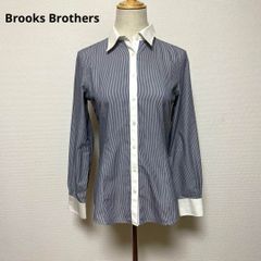 新品✨ブルックスブラザーズ ストライプ長袖シャツ (6/L) コットン混 