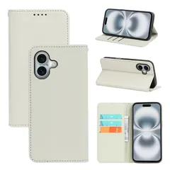 【特価商品】耐衝撃 財布型 ケース ケース カード収納 マグネット PUレザー スタンド機能付き 手帳型 手帳型 5色(いphone16 カバー 16 ケース iPhone 手帳型) 手帳型ケース いphone16 (ホワイト) iPhone16