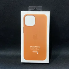 【未使用品】Apple純正品 iphone13mini レザーケース ゴールデンブラウン MM0D3FE 913-27