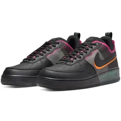 [ナイキ] エア フォース 1 リアクト [AIR FORCE 1 React] ブラック/チームオレンジ/ピンクプライム/ブラック  DH7615-001 日本国内正規品(商品種類を選択するとサイズが表記されます）