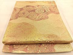 正倉院文様 金糸 唐草唐花 華文 宝尽し 鳳凰 六通 正絹 フォーマルな