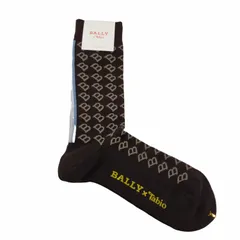 バリー BALLY モノグラム ソックス 靴下 メンズ  EU 40-43のサムネイル