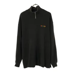 ミスタージュンコ 90s 長袖 ハーフジップ トレーナー M ブラック Mr.JUNK オールド メンズ