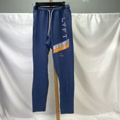 01yw0492 〇  LYFT リフト ストレッチパンツ Ｍサイズ ネイビー レーヨン ナイロン メンズパンツ  【中古品】