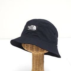 THE NORTH FACE キャンプサイドハット Mサイズ USED美品 NN41906 ザノースフェイス CampSideHat ブラック ナイロン 軽量 ロゴ バケハ 帽子 X5825