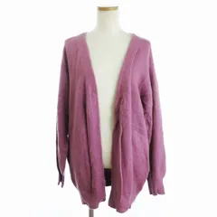 スナイデル SNIDEL 20AW カーディガン ニット 長袖 ボタンレス SWNT204028 無地 ウール ピンク F