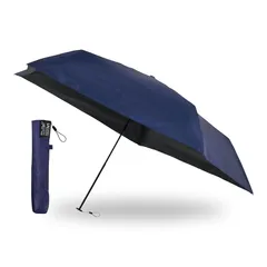 マジカルテック プロテクション 日傘 軽量 折りたたみ傘 遮光100% 遮熱 UVカット100% 晴雨兼用 スリム 手開き 簡単開閉 無地 親骨55cm 30211 ディープブルー 今田美桜 アンバサダー 0