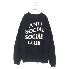 ANTI SOCIAL SOCIAL CLUB (アンチソーシャルソーシャルクラブ) ロゴプリント クルーネック スウェットトレーナー ブラックのサムネイル