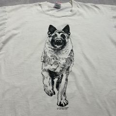 80s~90s USA製 アニマルt 犬t ビンテージt 袖裾シングルステッチ COMING＆GOING 古着