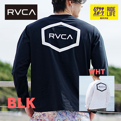 【ムラスポ公式】RVCA ルーカ  ロンT ラッシュガード ロングスリーブ 水陸両用 バックプリント BE041-801 メンズ レディース