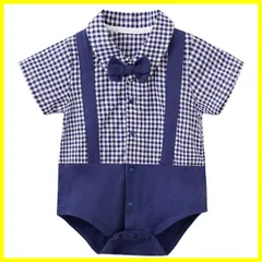 Mon Ange ベビー フォーマル ロンパース 男の子 お喰い初め 半袖 結婚式 お呼ばれ 出産祝い お宮参り ギフト 誕生日 子供 スーツ