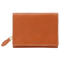 未使用級✨イルビゾンテ 折り財布 本革 ヤキヌメ キャメル保存袋付き