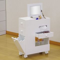ニトリ コンパクトドレッサー ホワイトウォッシュ 化粧台 キャスター