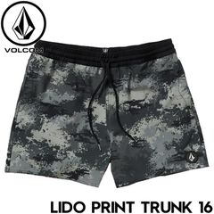ボードショーツ サーフパンツ ハイブリッドショーツ VOLCOM ボルコム LIDO PRINT TRUNK 16 A2512506 BLK 日本代理店正規品