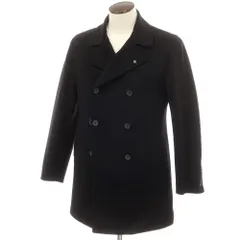 【中古】タリアトーレ TAGLIATORE ウールナイロン ダブルブレストコート ブラック【サイズ48】【メンズ】のサムネイル