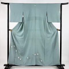 色留袖 身丈150cm 裄丈61.5cm S 袷 松尾光琳 百寿 落款あり 人物 文字紋 銀糸 銀彩 灰色 正絹 美品 秀品 一つ紋 中古 色留袖 身丈161.5cm 裄丈65.5cm M 袷 松尾光琳 落款 桜屏風図 鹿 金銀