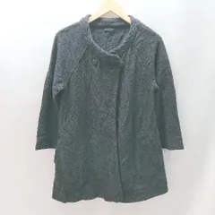 ◇ K.T KIYOKO TAKASE キヨコタカセ 首元ボタン付き カジュアル 長袖 カーディガン サイズ11 ブラック レディース E  【1402200016192】