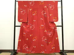 平和屋着物∵女の子　十三参り　子供　祝着　舞桜文　逸品　CAAT6299ze