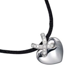 【Chaumet】ショーメ リアン ハート K18ホワイトゴールド×ダイヤモンド レディース 6.7g ネックレス