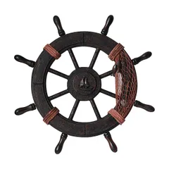 シ*侍様 アンティーク　船舵　船輪　ビンテージ　ハンドル　木製　大型船 2025年最新】船 ハンドル アンティークの人気アイテム - メルカリ