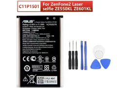 送料無料 純正同等新品! ASUS ZenFone 2 Laser ( ZE601KL / ZE550KL )  Selfie Li-Polymer C11P1501 携帯電話のバッテリー 電池パック 交換内蔵battery 修理 両面テープ 修理工具付き