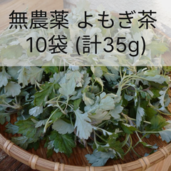 【よもぎ茶】35g (3~4g×10パック) 愛知県産 無農薬 自然農