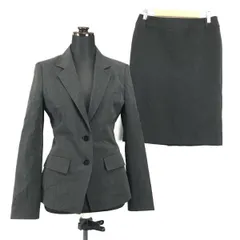 PROPORTION BODY DRESSING★上下セットアップ/ミニスカート【レディースM/2/暗グレー】秋冬シングルスーツ/総裏地◆BG349