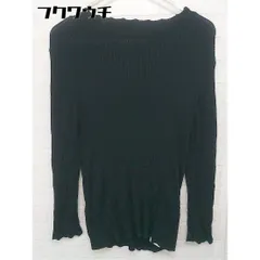 ◇ SENSE OF PLACE by URBAN RESEARCH 長袖 リブニット セーター サイズF ブラック レディース 【中古】 【1105280001958】