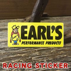 2枚セット　EARL'S ロゴ レーシング ステッカー ◆ アールズ オートパーツ ブランド JLMS10