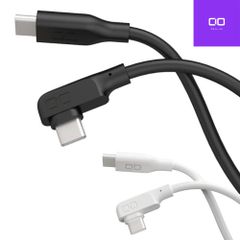 CIO-SLL30000-CL1 柔らかいシリコンケーブル 1m L字型 Type-C (USB-C) to Lightning (ライトニング) iPhone Apple Mfi 認証 充電ケーブル