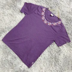 ＃【AIGLE】エーグル  Tシャツ【M】個性的  レトロ  レディース  紫系  パープル【送料無料】