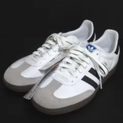 未使用 adidas アディダス 2024年モデル Samba OG サンバ ローカット スニーカー B75806 28cm ホワイト×ブラック メンズ 古着 中古 USED
