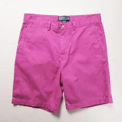 00's ポロラルフローレン ノータック コットン チノショーツ 濃ピンク (33) PROSPECT SHORT 00年代 旧タグ オールド ショートパンツ アメリカ古着 USED ビンテージ ヴィンテージ