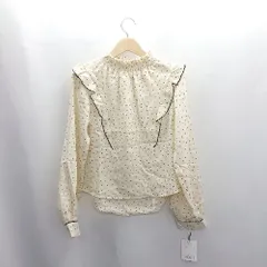 ◇ ⊂◎●未使用●Φ MICOAMERI ミコアメリ ドット柄 長袖 ブラウス サイズF アイボリー レディース E  【1503060048405】のサムネイル