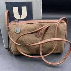 F225ungaro ウンガロ レディース ショルダーバッグ ブラウン 革 ポシェット レディース メンズ本革 牛革 レザーブラウン茶