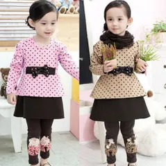 チュニックワンピース 子供 レギンス 【2点セット】