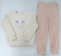 【中古】衣料雑貨 ちいかわ＆クロミ＆マイメロディ フリースセット(長袖/レディース) ナチュラル Mサイズ 「ちいかわ なんか小さくてかわいいやつ×サンリオキャラクターズ×ユニクロ スペースツアー」
