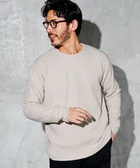 新品 未使用 JIGGYS SHOP(ジギーズショップ)ワッフルサーマルロンT クルーネック 217856 アイボリー