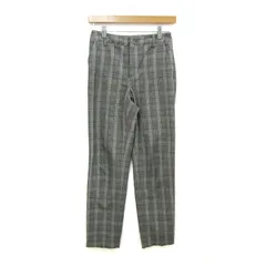 ビースリー パンツ ボトムス ストレッチ チェック柄 レディース 30サイズ グレー B-THREE 【中古】