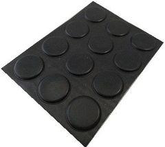ゴム足　円の直径φ16mm　高さ2mm　シール接着ゴム足・ケース用ゴム足　12個入　＜2zi-035＞