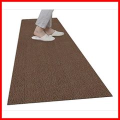 【在庫セール】ブラウン 60×180cm ロング カーペットタイプ 台所マット ずれない キッチンマット おくだけ吸着 洗える】サンコー 消臭 KL-45 撥水 【日本製