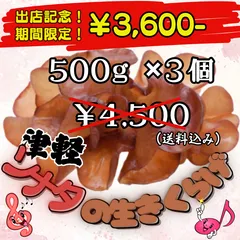 【期間限定価格！】生キクラゲ1500g⭐️ 国産（青森県産）⭐️無農薬🎵【津軽ソナタのきくらげ】🎶　生キクラゲ1.5kg⭐️　採れたて新鮮！農家直送♪のサムネイル