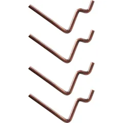 キングジム PEGGY(ペギー)専用パーツ L字フック 4本入 茶 PGP01チヤ （1点）のサムネイル