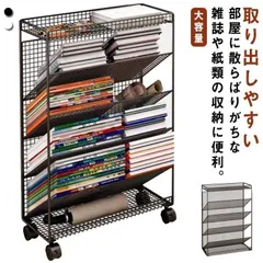 キャスター 本棚 棚 移動 ブックスタンド 本立て 小物収納 スリム トローリー 収納ラック 収納ワゴン 絵本棚 卓上収納 文房具収納 書類整理