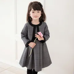 【紺チェック】お嬢様のアンサンブルスーツセット TAK キッズ キャサリンコテージ