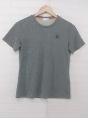 ◇ le coq sportif ワンポイント刺繍 半袖 Tシャツ カットソー サイズM グレー レディース P  【1308040007492】